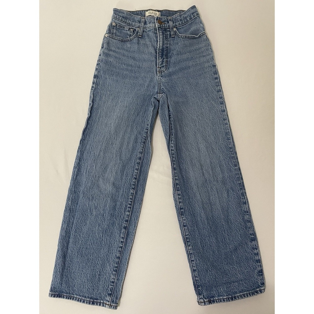 Madewell Vintage Wash Blue Wide Leg Jeans